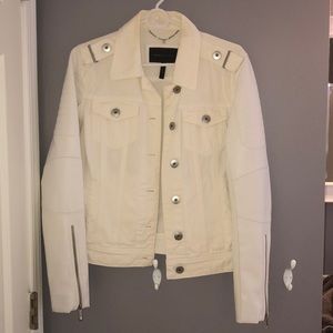BCBG Leather / Jean Jacket
